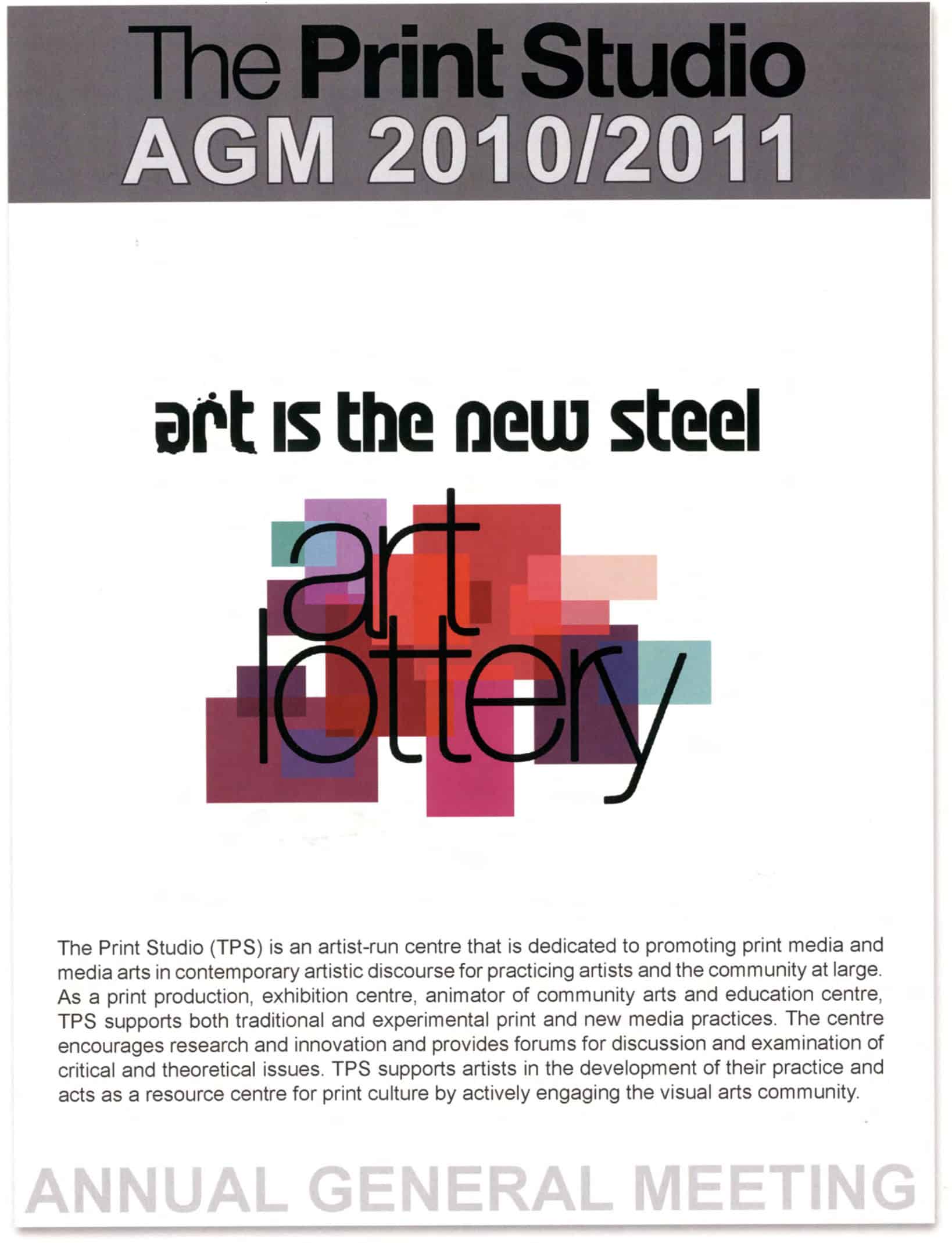 Cover of the 2010/11 Annual General Meeting report.