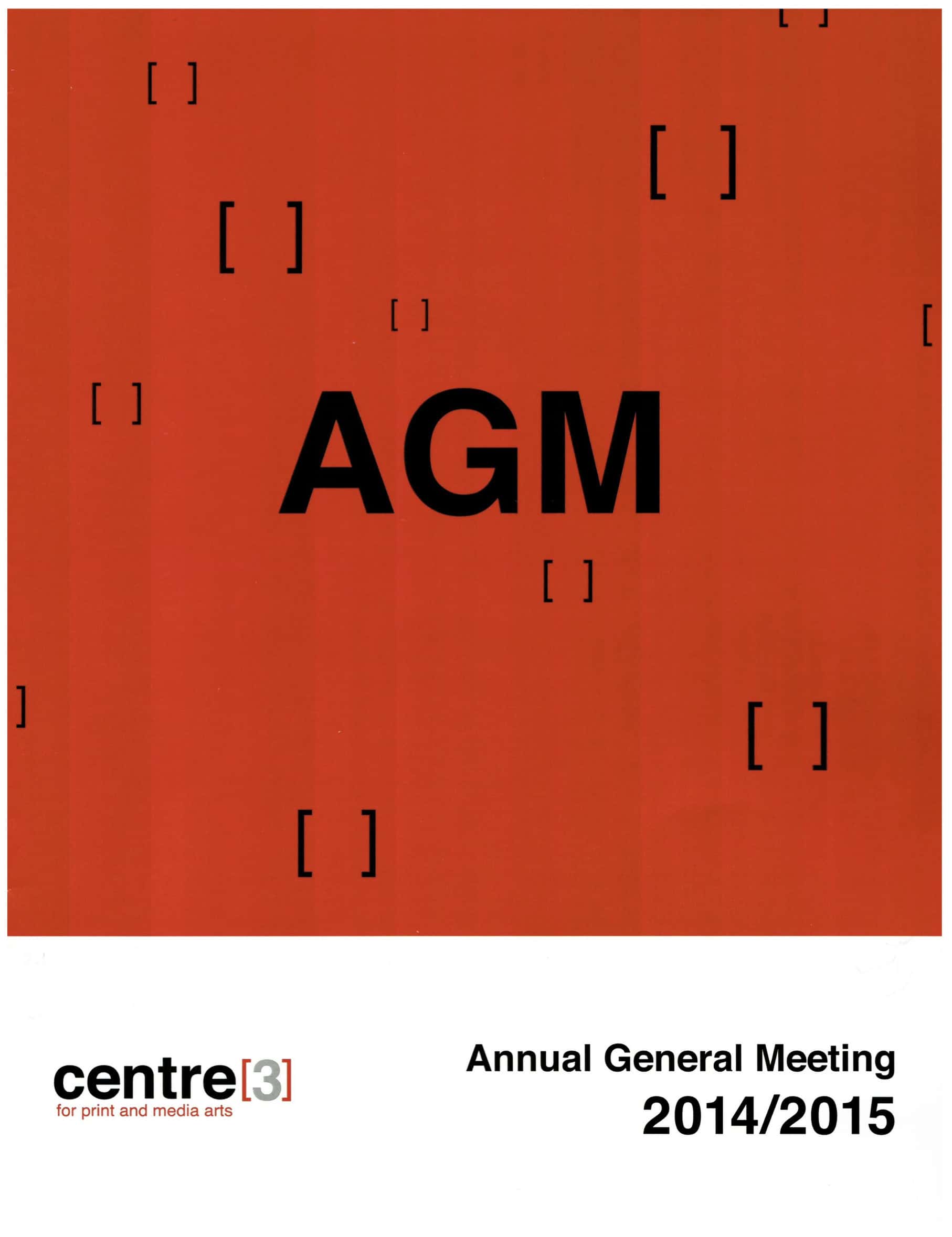 Cover of the 2014/15 Annual General Meeting report.
