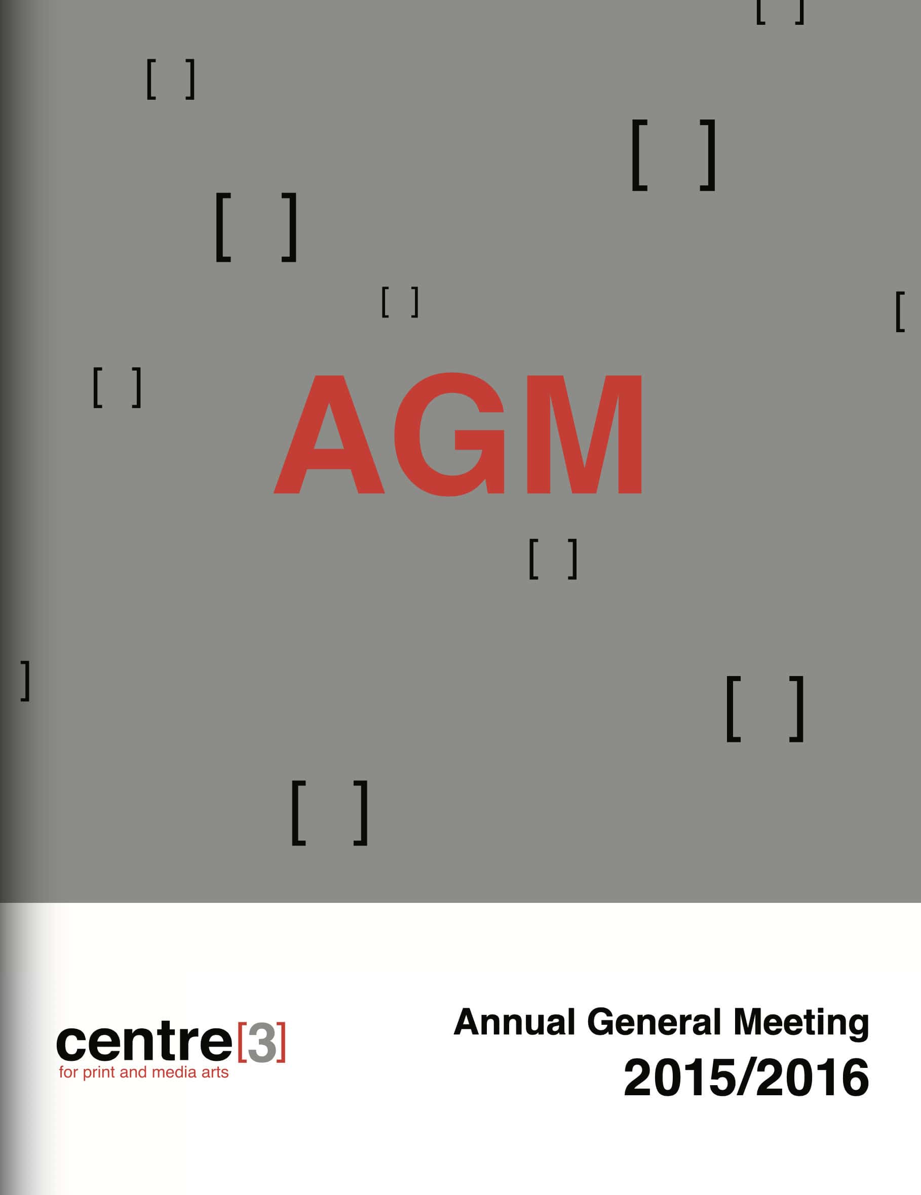 Cover of the 2015/16 Annual General Meeting report.