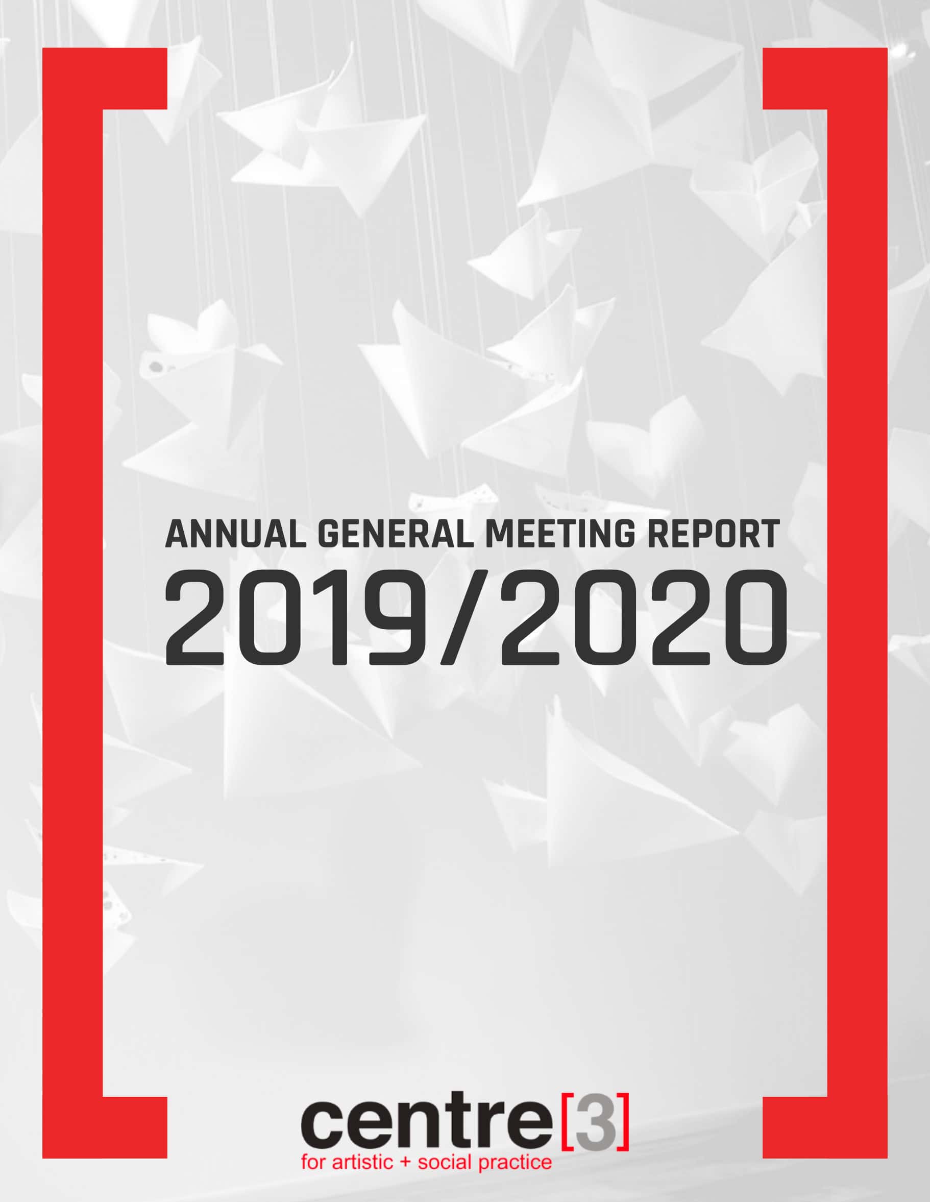 Cover of the 2019/20 Annual General Meeting report.